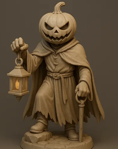 Halloween Statuen (Zum Selbst bemalen)